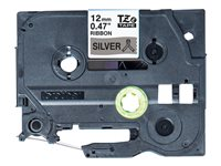Brother TZe-R931 - Satin - svart på silver - Rulle (1,2 cm x 4 m) 1 kassett(er) bandtejp - för Brother PT-D210, D600, H110, H200; P-Touch PT-1005, H107, P900; P-Touch Cube Plus PT-P710 TZER931