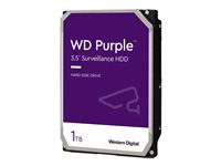 WD Purple WD10PURX - Hårddisk - 1 TB - inbyggd - 3.5" - SATA 6Gb/s - buffert: 64 MB - för My Cloud EX2; EX4 WD10PURX