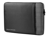 HP Ultrabook Professional Sleeve - Fodral för bärbar dator - 15.6" - solitt svart med grå skotskrutiga detaljer F8A00AA