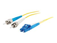 C2G - Patch-kabel - LC enkelläge (hane) till ST enkelläge (hane) - 1 m - fiberoptisk - 9 / 125 mikrometer - gul 85399