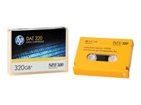 HPE - DAT-320 - 160 GB / 320 GB - för StorageWorks DAT 320 SAS Internal Tape Drive, DAT 320 USB Internal Tape Drive Q2032A