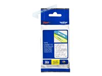 Brother TZe-135 - Självhäftande - vit på transparent - Rulle (1,2 cm x 8 m) 1 kassett(er) bandlaminat - för Brother PT-P750, P950; P-Touch PT-D210, D400, D800, E310, P900; P-Touch Cube Plus PT-P710 TZE135