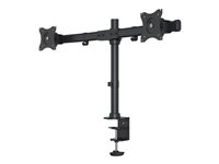 Multibrackets M Deskmount Basic Dual - Monteringssats (montering på skrivbord) - för 2 LCD-bildskärmar - stål, höggradig aluminium - svart - skärmstorlek: 15"-27" - klämma, monterbar 7350073733309