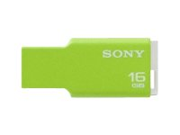Sony Micro Vault Tiny - USB flash-enhet - 16 GB - USB 2.0 - grön USM16GMG