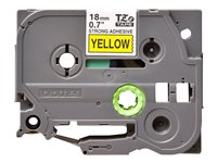 Brother TZe-S641 - Extrastark häftning - svart på gult - Rulle (1,8 cm x 8 m) 1 kassett(er) bandlaminat - för Brother PT-D600; P-Touch PT-1880, D450, D800, E550, E800, P900, P950; P-Touch EDGE PT-P750 TZES641