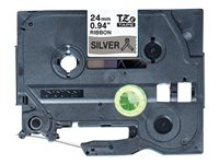 Brother TZe-R951 - Satin - svart på silver - Rulle (2,4 cm x 4 m) 1 kassett(er) bandtejp - för Brother PT-D600; P-Touch PT-D800, P900, P950; P-Touch Cube Plus PT-P710 TZER951