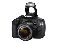 Canon EOS 1200D - Digitalkamera - SLR - 18.0 MP - APS-C - 1 080 p - 3x optisk zoom EF-S 18-55 mm IS II lins - svart 9127B026