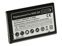 Insmat - Batteri - Li-Ion - 1200 mAh - för Nokia 225 4G 106-9703