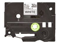 Brother TZe-FX211 - Svart på vitt - Rulle (0,6 cm x 8 m) 1 kassett(er) flexibel tape - för Brother PT-D210, D600, H110, H200; P-Touch PT-1005, E550, P900; P-Touch Cube Plus PT-P710 TZEFX211