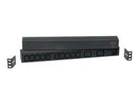 APC Basic Rack-Mount PDU - Grenuttag (kan monteras i rack) - AC 208/230 V - ingång: IEC 60320 C20 - utgångskontakter: 12 - 1U - svart A7067466