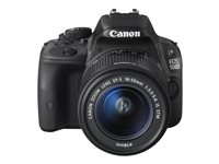 Canon EOS 100D - Digitalkamera - SLR - 18.0 MP - APS-C - 1 080 p / 30 fps - 3x optisk zoom EF-S 18-55 mm IS STM lins - svart 8576B024