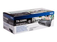 Brother TN329BK - 2-pack - svart - original - tonerkassett - för Brother DCP-L8450CDW, HL-L8350CDW, HL-L8350CDWT, MFC-L8850CDW TN329BKTWIN