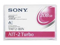 Sony TAIT2-80N - AIT 2 Turbo - 80 GB / 208 GB - för AIT e200/S, e390/S, i200STS, i390/S; AIT Library LIB 81/A2 TAIT280N
