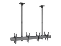 Multibrackets M Pro Dual Side MBC2X1U2 - Fäste - aluminium, stål - svart - skärmstorlek: 32"-65" - takmonterbar 7350073733491