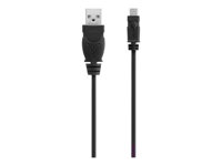 Belkin - USB-kabel - USB (hane) till mikro-USB typ B (hane) - USB 2.0 - 90 cm - formpressad F3U151CP0.9M