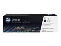 HP 131x - 2-pack - svart - original - LaserJet - tonerkassett (CF210XD) - för LaserJet Pro 200 M251n, 200 M251nw, 200 M276nw, MFP M276n, MFP M276nw CF210XD