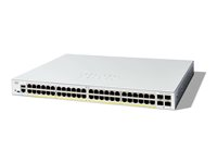 Cisco Catalyst 1300-48FP-4G - Switch - L3 - Administrerad - 48 x 10/100/1000 (PoE+) + 4 x Gigabit SFP - rackmonterbar - PoE+ (740 W) C1300-48FP-4G