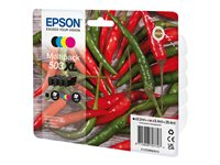 Epson 503XL Multipack - 4-pack - XL - svart, cyan, magenta, gul - original - blister - bläckpatron - för Expression XP-5205; Expression Home XP-5200; WorkForce WF-2965DWF C13T09R64010
