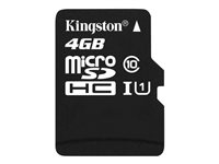 Kingston - Flash-minneskort - 4 GB - Class 10 - microSDHC SDC10/4GBSP