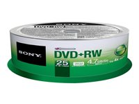 Sony 25DPW47SP - 25 x DVD+RW - 4.7 GB 4x - spindel 25DPW47SP