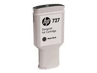 HP 727 - 300 ml - hög kapacitet - mattsvart - original - DesignJet - bläckpatron - för DesignJet T1500, T1530, T2500, T2530, T920, T930 C1Q12A
