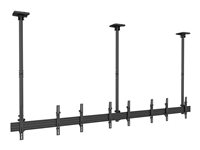 Multibrackets M Pro MBC4X1U - Konsol - aluminium, stål - svart - skärmstorlek: 32"-65" - takmonterbar 7350073733484