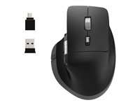 PORT Connect Professional ULTIMATE - Mus - laddningsbar - optisk - 6 knappar - trådlös - 2.4 GHz, Bluetooth - trådlös USB-mottagare 910203