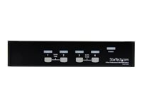 StarTech.com Professionell VGA USB KVM-switch med 4 portar och hubb - Omkopplare för tangentbord/video/mus - 4 x KVM port(s) - 1 lokal användare - skrivbordsmodell - för P/N: SV431RACK, SVUSB2N1_10, SVUSB2N1_15, SVUSB2N1_6 SV431USB