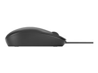 HP 125 - Mus - kabelansluten - USB - svart 265A9AA