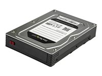 StarTech.com 2,5- till 3,5-tums hårddiskadapter - för SATA och SAS SSD/HDD - Förvaringslåda - 2.5" - SATA 6Gb/s / SAS 6Gb/s - SAS 6Gb/s, SATA 6Gb/s - svart, silver 25SATSAS35HD