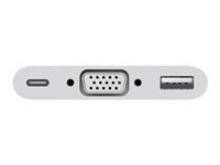 Apple USB-C VGA Multiport Adapter - VGA-adapter - USB-C (hane) till HD-15 (VGA), USB typ A, USB-C (hona) MJ1L2ZM/A