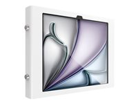 Compulocks iPad Air M2 & M3 13", Apex Secured Enclosure Wall Mount - White - Hölje - för surfplatta - glasfäste, utrymme - låsbar - höggradig aluminium - vit - skärmstorlek: 13" - monteringsgränssnitt: 100 x 100 mm - väggmonterbar - för Apple 13-inch iPad Air M2 Wi-Fi, M2 Wi-Fi + Cellular 13APXW