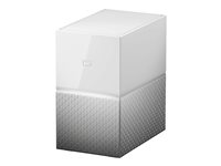 WD My Cloud Home Duo WDBMUT0060JWT - Personlig molnlagringsenhet - 6 TB - HDD 3 TB x 2 - RAID 1, JBOD - Gigabit Ethernet WDBMUT0060JWT-EESN