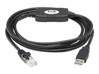 Eaton Tripp Lite Series USB to RJ45 Rollover Console Cable (M/M) - Cisco Compatible, 250 Kbps, 6 ft., Black - Seriell kabel - USB (hane) till RJ-45 (hona) - 1.83 m - dubbelt skärmad - USB 1.1 - svart U009-006-RJ45-X