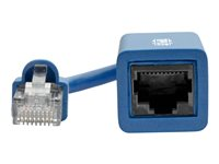 Eaton Tripp Lite Series Cisco Console Rollover Cable Adapter (M/F) - RJ45 to RJ45, Blue, 5 in. - Seriell adapter - RJ-45 (hane) till RJ-45 (hona) - 12.7 m - CAT 5e/6 - formpressad - blå N034-05N-BL