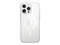 Apple - Baksidesskydd för mobiltelefon - MagSafe-kompatibilitet - polykarbonat - klar - för iPhone 16 Pro Max MA7F4ZM/A