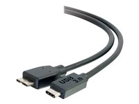 C2G 1m USB 3.1 Gen 1 USB Type C to USB Micro B Cable - USB C Cable Black - USB-kabel - 24 pin USB-C (hane) till Micro-USB typ B (hane) - USB 3.1 - 1 m - svart 88862