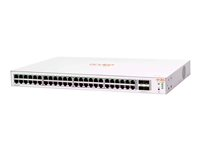 HPE Networking Instant On 1830 48G 4SFP Switch - Switch - smart - 48 x 10/100/1000 + 4 x Gigabit SFP - skrivbordsmodell, rackmonterbar JL814A#ABB