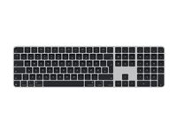 Apple Magic Keyboard with Touch ID and Numeric Keypad - Tangentbord - USB-C - trådlös - Bluetooth - QWERTY - norsk - svarta tangenter MXK83H/A