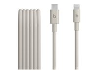 Beats - Lightning-kabel - 24 pin USB-C hane till Lightning hane - 1.5 m - surge stone - flätad kabel, reinforced design, snabbladdning MDGL4ZM/A