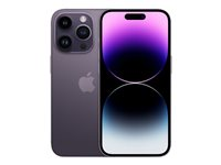 Apple iPhone 14 Pro - 5G smartphone - dual-SIM / Internminne 256 GB - OLED-skärm - 6.1" - 2556 x 1179 pixlar (120 Hz) - 3 st. bakre kameror 48 MP, 12 MP, 12 MP - front camera 12 MP - mörklila MQ1F3QN/A