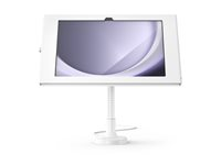 Compulocks Galaxy Tab A9+ Apex Enclosure Flex Arm Mount - Monteringssats (hölje, flexibel arm) - synliga kameror och sensorer fram/bak - för surfplatta - låsbar - metallram - vit - skärmstorlek: 11" - bänkskiva, väggmonterbar - för Samsung Galaxy Tab A9+ 159W11GAPX9W