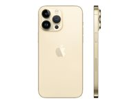 Apple iPhone 14 Pro Max - 5G smartphone - dual-SIM / Internminne 512 GB - OLED-skärm - 6.7" - 2796 x 1290 pixels (120 Hz) - 3 st. bakre kameror 48 MP, 12 MP, 12 MP - front camera 12 MP - guld MQAJ3QN/A