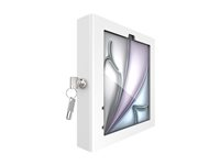 Compulocks iPad Air M2 & M3 11", Apex Enclosure Core Stand - White - Monteringssats (hölje, ställ) - för surfplatta - låsbar - metallram - vit - skärmstorlek: 11" - bänk, väggmonterbar - för Apple 11-inch iPad Air M2 Wi-Fi, M2 Wi-Fi + Cellular, M3 Wi-Fi, M3 Wi-Fi + Cellular 111W11APXW