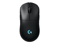 Logitech G PRO 2 - Mus - gaming - höger- och vänsterhänta - optisk - 8 knappar - trådlös, kabelansluten - 2.4 GHz, USB - USB Logitech LIGHTSPEED-mottagare - svart 910-007295