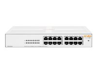 HPE Networking Instant On 1430 16G Switch - Switch - ohanterad - 16 x 10/100/1000 - skrivbordsmodell, rackmonterbar, väggmonterbar - BTO R8R47A#ABB