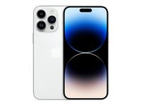 Apple iPhone 14 Pro Max - 5G smartphone - dual-SIM / Internminne 128 GB - OLED-skärm - 6.7" - 2796 x 1290 pixels (120 Hz) - 3 st. bakre kameror 48 MP, 12 MP, 12 MP - front camera 12 MP - silver MQ9Q3QN/A