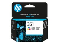 HP 351 - 3.5 ml - färg (cyan, magenta, gul) - original - blister - bläckpatron - för Deskjet D4268; Photosmart C4483, C4486, C4488, C4524, C4583, C4585, C4588, C5225 CB337EE#301