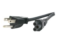 StarTech.com 1 m nätsladd för bärbar dator, NEMA 5-15P to C5 (Clover Leaf), 10 A 125 V, 18AWG, ersättningssladd för bärbara datorer, strömkabel för bärbara datorer, laddarkabel för bärbara datorer, strömförsörjningskabel för bärbara datorer - UL-listad - Strömkabel - NEMA 5-15 (hane) till IEC 60320 C5 - 92 cm - svart PXT101NB3S3