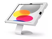 Compulocks iPad 10th-11th (A16) Gen Swell Enclosure Core Counter Stand or Wall Mount White - Ställ - för surfplatta - swell-hölje - låsbar - metall - vit - skärmstorlek: 10.9" - bänk, väggmonterbar - för Apple 10.9-inch iPad Wi-Fi, Wi-Fi + Cellular 111W209SWLW